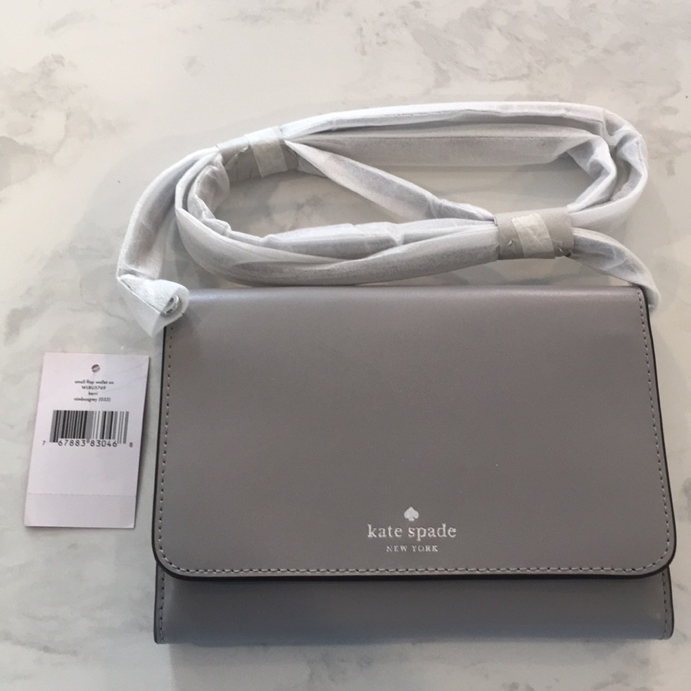 Kate Spade Kerri small flap wallet on string - NEW
